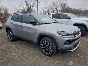 2023 jeep compass LIMITED in Gray - Front Three-Quarter View - BidGoDrive Inventory