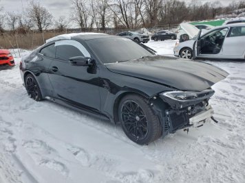 2023 bmw m4 COMPETITION in Gray - Front Three-Quarter View - BidGoDrive Inventory
