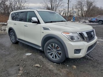 2020 nissan armada  in White - Front Three-Quarter View - BidGoDrive Inventory