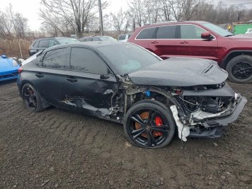 2025 honda civic TYPE-R in Black - Front Three-Quarter View - BidGoDrive Inventory