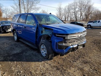 2023 chevrolet tahoe  in Blue - Front Three-Quarter View - BidGoDrive Inventory