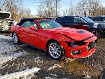 2025 ford mustang GT in Red - Front Three-Quarter View - BidGoDrive Inventory