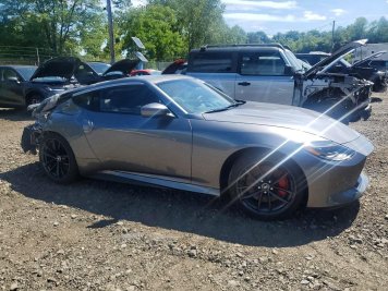 2024 nissan z PERFORMANCE in Gray - Front Three-Quarter View - BidGoDrive Inventory