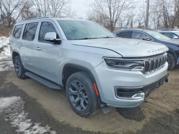2022 jeep wagoneer  in Silver - Front Three-Quarter View - BidGoDrive Inventory