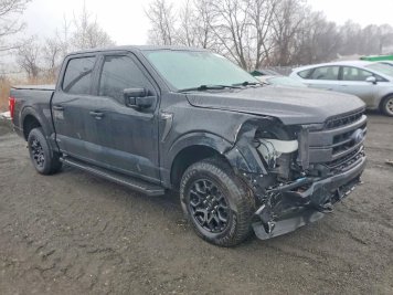 2023 ford f150  in Black - Front Three-Quarter View - BidGoDrive Inventory