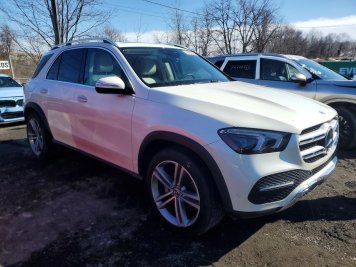 2021 mercedes-benz gle-350 4MATIC in White - Front Three-Quarter View - BidGoDrive Inventory