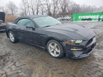 2020 ford mustang  in Black - Front Three-Quarter View - BidGoDrive Inventory