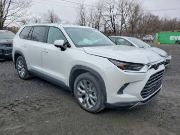2026 toyota grand-highlander LIMITED in White - Front Three-Quarter View - BidGoDrive Inventory