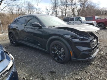 2024 ford mustang MACH-E SELECT in Black - Front Three-Quarter View - BidGoDrive Inventory