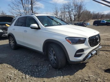 2024 mercedes-benz gle-350 4MATIC in White - Front Three-Quarter View - BidGoDrive Inventory