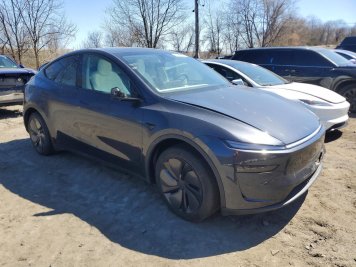 2026 tesla model-y  in Gray - Front Three-Quarter View - BidGoDrive Inventory