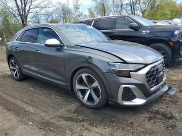 2025 audi sq8 PRESTIGE in Gray - Front Three-Quarter View - BidGoDrive Inventory