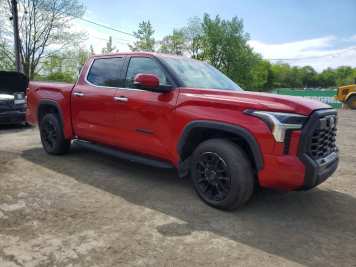 2022 toyota tundra LIMITED in Burgundy - Front Three-Quarter View - BidGoDrive Inventory
