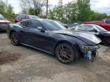 2024 ford mustang  in Black - Front Three-Quarter View - BidGoDrive Inventory