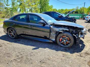 2023 alfa-romeo giulia QUADRIFOGLIO in Black - Front Three-Quarter View - BidGoDrive Inventory