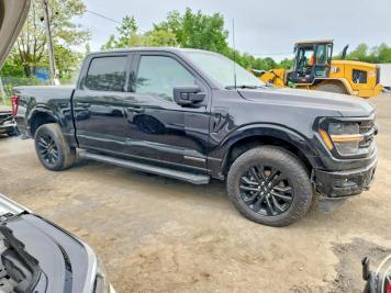2024 ford f150  in Black - Front Three-Quarter View - BidGoDrive Inventory