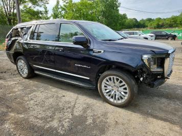 2023 gmc yukon-xl DENALI in Black - Front Three-Quarter View - BidGoDrive Inventory