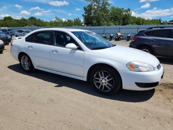2012 chevrolet impala LTZ in White - Front Three-Quarter View - BidGoDrive Inventory