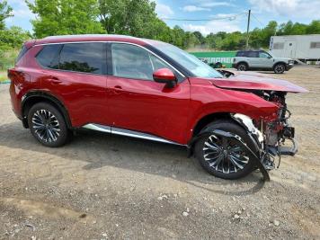 2025 nissan rogue PLATINUM in Burgundy - Front Three-Quarter View - BidGoDrive Inventory