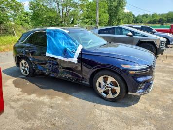 2026 genesis gv70 ADVANCED in Blue - Front Three-Quarter View - BidGoDrive Inventory