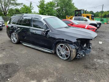2021 mercedes-benz gls-450 4MATIC in Black - Front Three-Quarter View - BidGoDrive Inventory