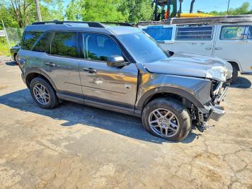 2025 ford bronco-sport  in Gray - Front Three-Quarter View - BidGoDrive Inventory