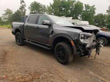 2025 ford ranger LARIAT in Gray - Front Three-Quarter View - BidGoDrive Inventory