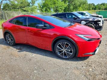 2024 toyota prius LIMITED in Red - Front Three-Quarter View - BidGoDrive Inventory