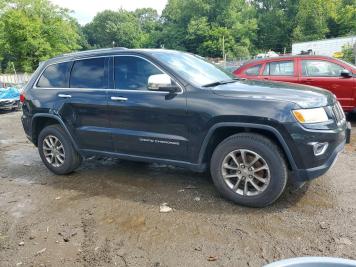 2016 jeep grand-cherokee LIMITED in Black - Front Three-Quarter View - BidGoDrive Inventory
