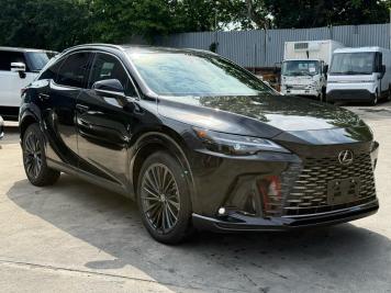 2025 lexus rx350 H in Black - Front Three-Quarter View - BidGoDrive Inventory