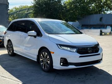2026 honda odyssey Elite in White - Front Three-Quarter View - BidGoDrive Inventory
