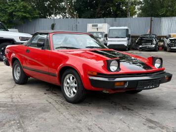 1980 triumph tr7 Roadster in Red - Front Three-Quarter View - BidGoDrive Inventory