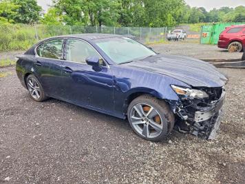 2019 lexus gs-350  in Blue - Front Three-Quarter View - BidGoDrive Inventory