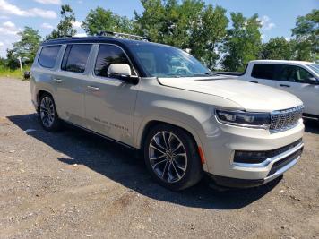 2022 jeep grand-wagoneer SERIES III in White - Front Three-Quarter View - BidGoDrive Inventory