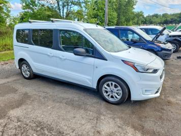 2023 ford transit-connect  in White - Front Three-Quarter View - BidGoDrive Inventory