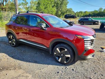 2026 nissan kicks SR in Burgundy - Front Three-Quarter View - BidGoDrive Inventory