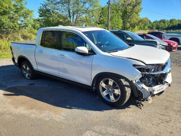 2026 honda ridgeline  in White - Front Three-Quarter View - BidGoDrive Inventory