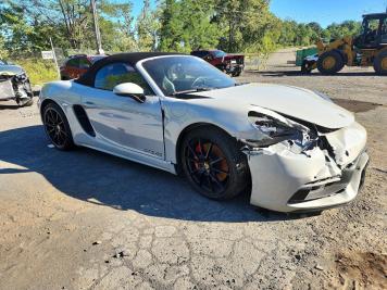 2025 porsche boxster GTS in Gray - Front Three-Quarter View - BidGoDrive Inventory