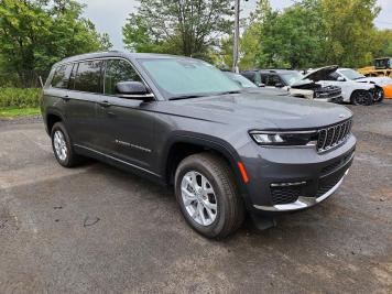 2023 jeep grand-cherokee LIMITED in Gray - Front Three-Quarter View - BidGoDrive Inventory