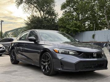 2026 honda civic Sport in Gray - Front Three-Quarter View - BidGoDrive Inventory