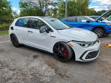 2024 volkswagen gti S in White - Front Three-Quarter View - BidGoDrive Inventory