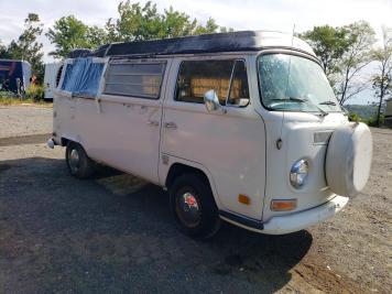 1970 volkswagen transporter  in White - Front Three-Quarter View - BidGoDrive Inventory