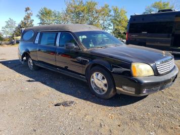 2003 cadillac commercial Hearse in Black - Front Three-Quarter View - BidGoDrive Inventory