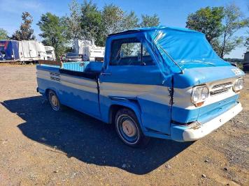 1963 chevrolet corvair PICK UP in Blue - Front Three-Quarter View - BidGoDrive Inventory