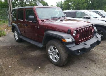 Salvage 2022 Jeep Wrangler UNLIMITED SPORT