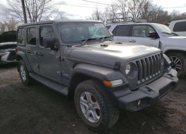 Salvage 2021 Jeep Wrangler UNLIMITED SPORT