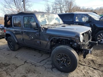 Salvage 2021 Jeep Wrangler UNLIMITED SPORT