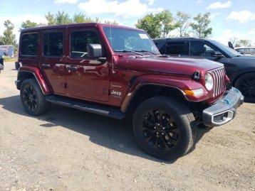 Salvage 2022 Jeep Wrangler Sahara 4XE
