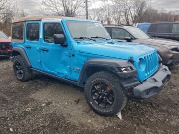 Salvage 2021 Jeep Wrangler UNLIMITED SPORT
