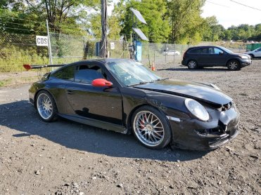 Salvage 2007 Porsche 911 CARRERA S - Black Coupe - Front Three-Quarter View